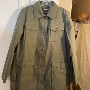 Dennis Basso Khaki Utility Jacket